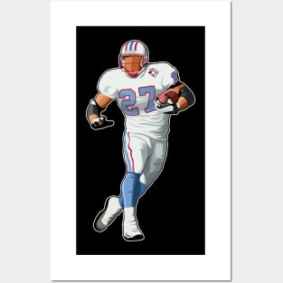 Eddie George #27 Runs Posters and Art